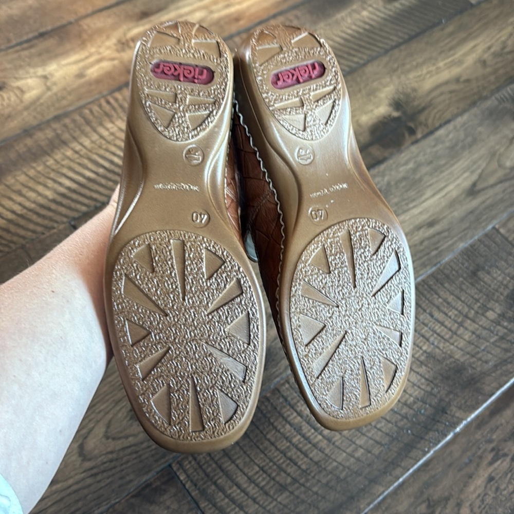 Rieker Brown Quilted Flats - Picture 6 of 8